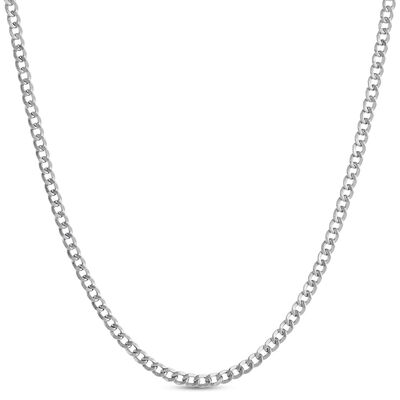 Flat Curb Chain 14K, 24"