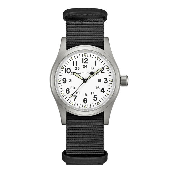 Hamilton Khaki Field Mechanical Watch White Dial, 38mm