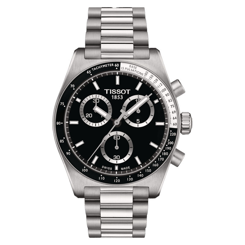 Tissot PR516 Chronograph Black Dial Watch, 40 mm image number 0