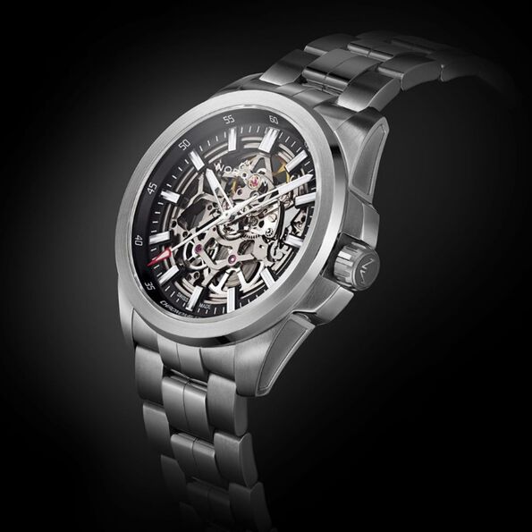 Norqain Independence Skeleton Dial Stainless Steel Automatic Special Edition Watch, 42mm