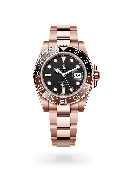 rolex gmt-master ii in 18 kt everose gold, m126715chnr-0001 - ben bridge