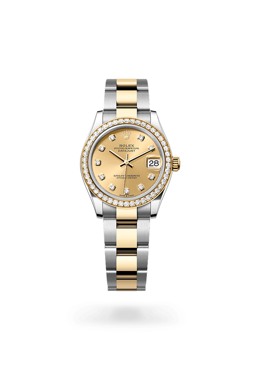 rolex datejust in yellow rolesor - combination of
                oystersteel and yellow gold, m278383rbr-0025 - ben bridge