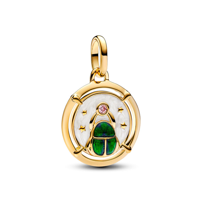 Pandora Scarab Beetle Medallion Charm image number 0