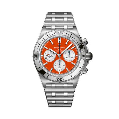 Breitling Chronomat Denver Broncos Orange Dial Watch, 42mm