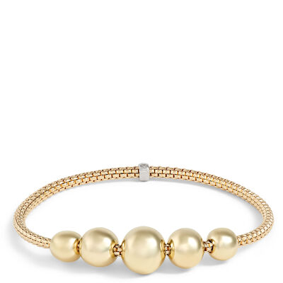 Toscano Stretchy Bead Bracelet, 14K Yellow Gold