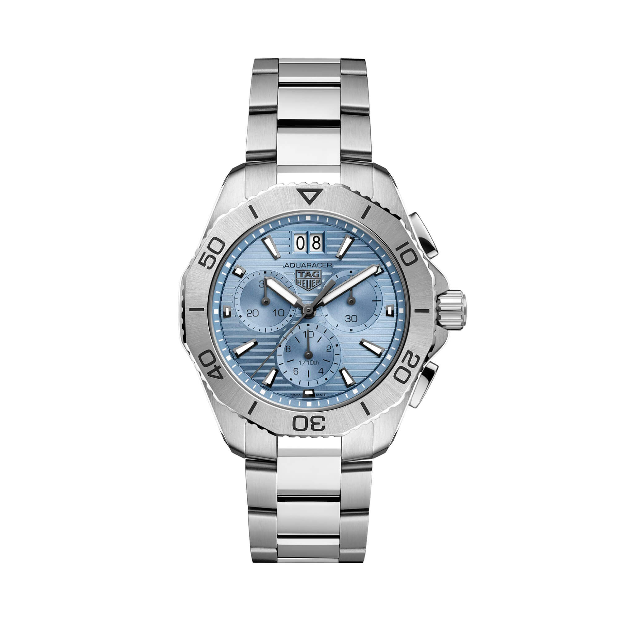 TAG Heuer Aquaracer Professional 200 Date Watch Blue Dial Steel