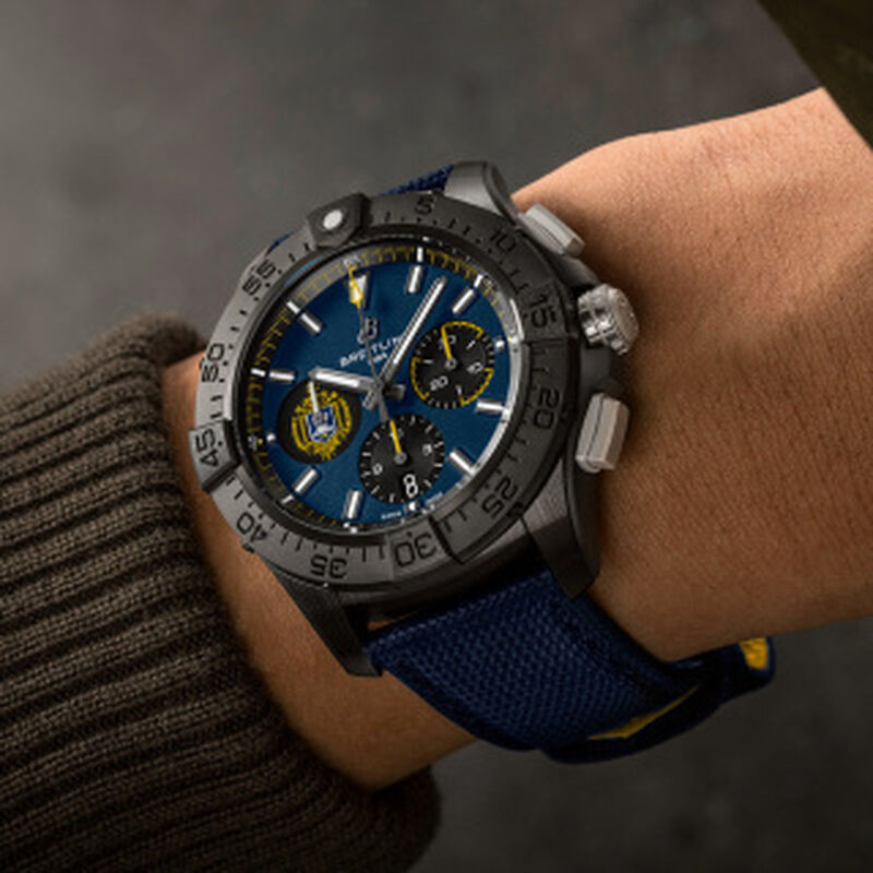 Breitling Avenger BO1 Chronograph Blue Dial Night Mission US Naval Academy Watch, 44mm image number 2