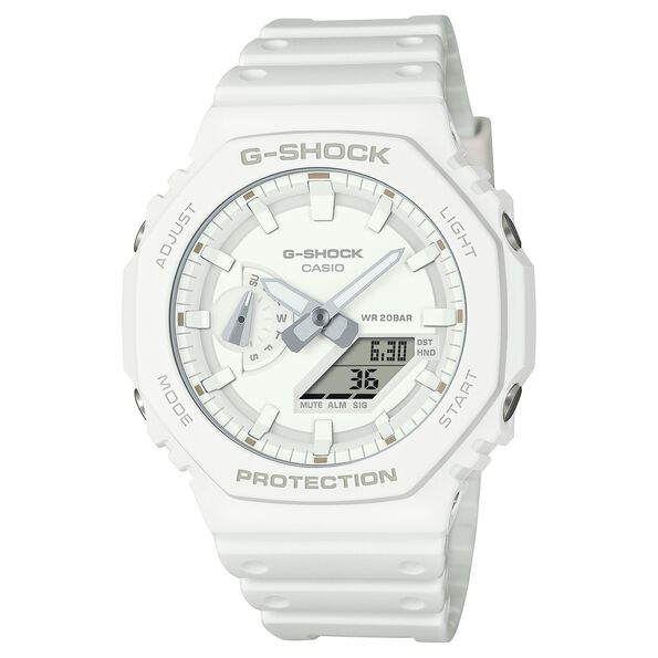 G-Shock Analog-Digital White Dial, 45mm
