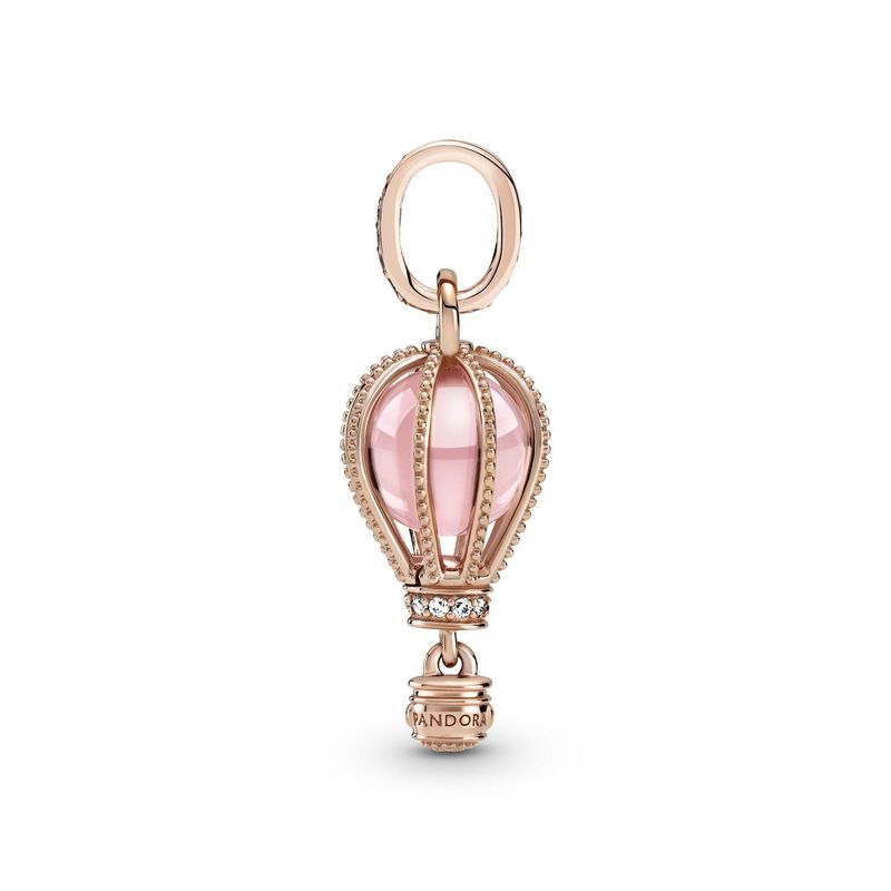 Pandora Sparkling Pink Hot Air Balloon Crystal & CZ Dangle Charm image number 2