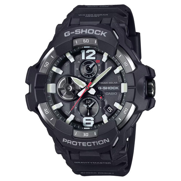 G-Shock GRB300-1A4 Gravity Master Black Solar Bluetooth Pilot Dial Watch, 54.7mm