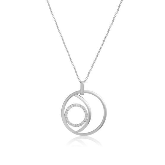 Balanced Circles Diamond Necklace 14K | Ben Bridge Jeweler