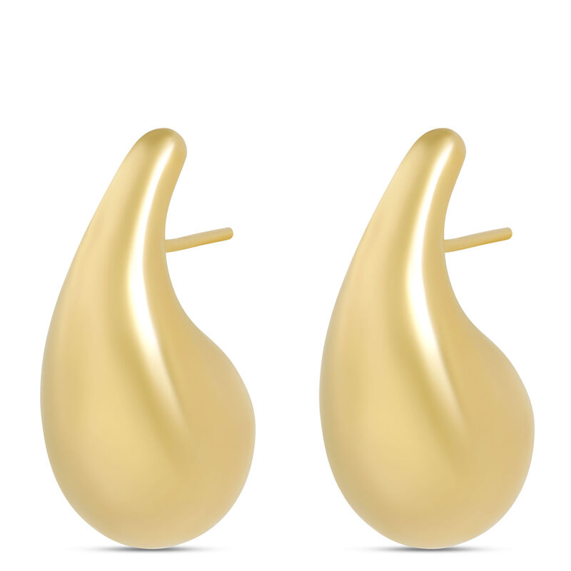 Toscano Teardrop Stud Earrings, 14K Yellow Gold image number 0