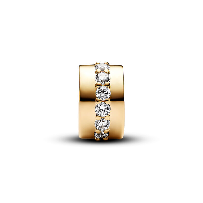 Pandora Clear Sparkling Row Clip Charm image number 1