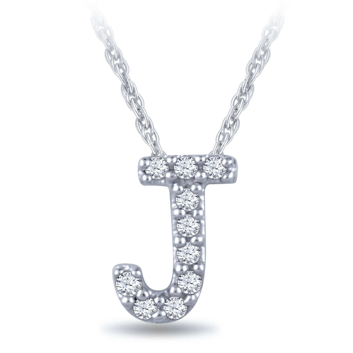 Diamond initial 2025 j necklace