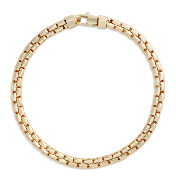 Toscano 8.5-Inch Diamante Link Bracelet, 14K Yellow Gold