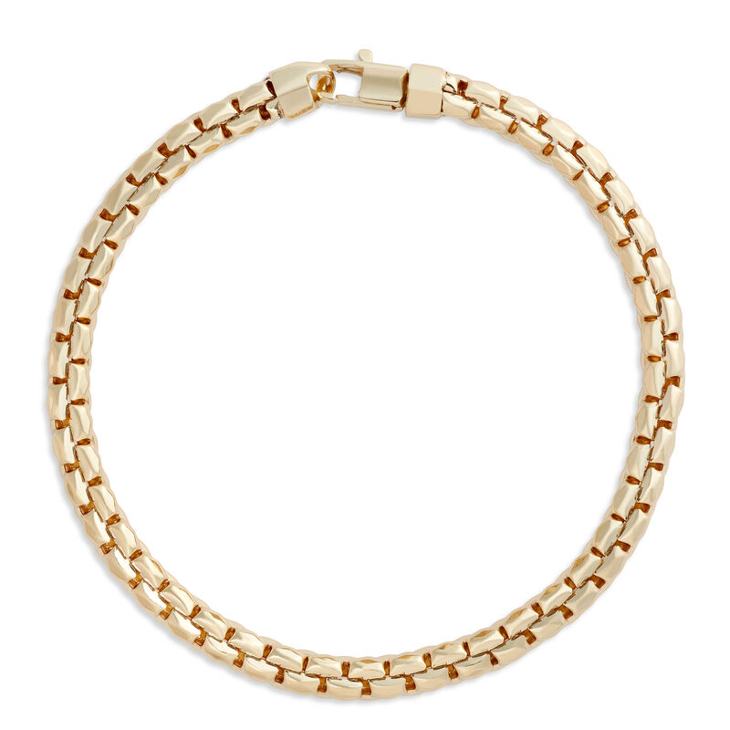 Toscano 8.5-Inch Diamante Link Bracelet, 14K Yellow Gold image number 0