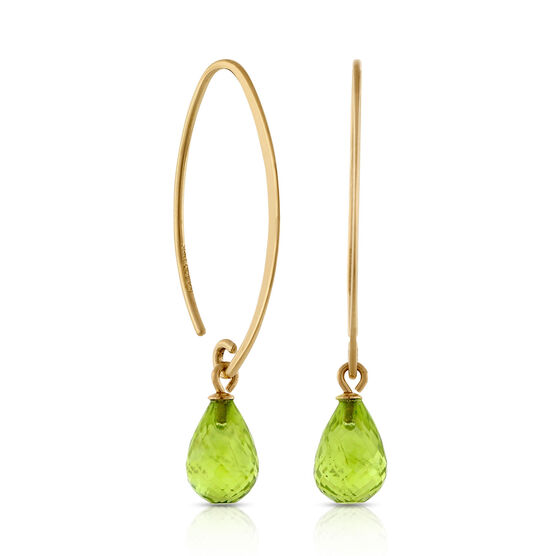 Peridot Drop Earrings 14K | Ben Bridge Jeweler