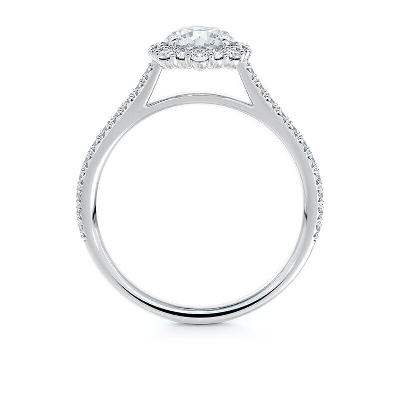 De Beers Forevermark Center of My Universe® Floral Halo Engagement
