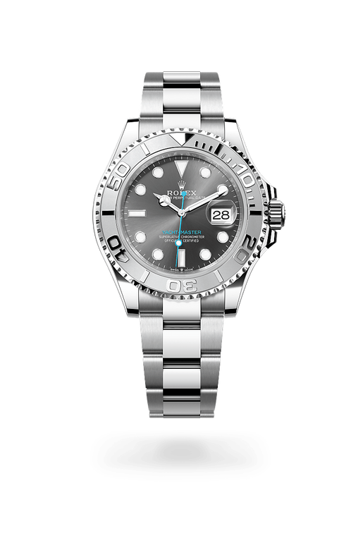 rolex yacht-master in rolesium - combination of
                oystersteel and platinum, m126622-0001 - ben bridge