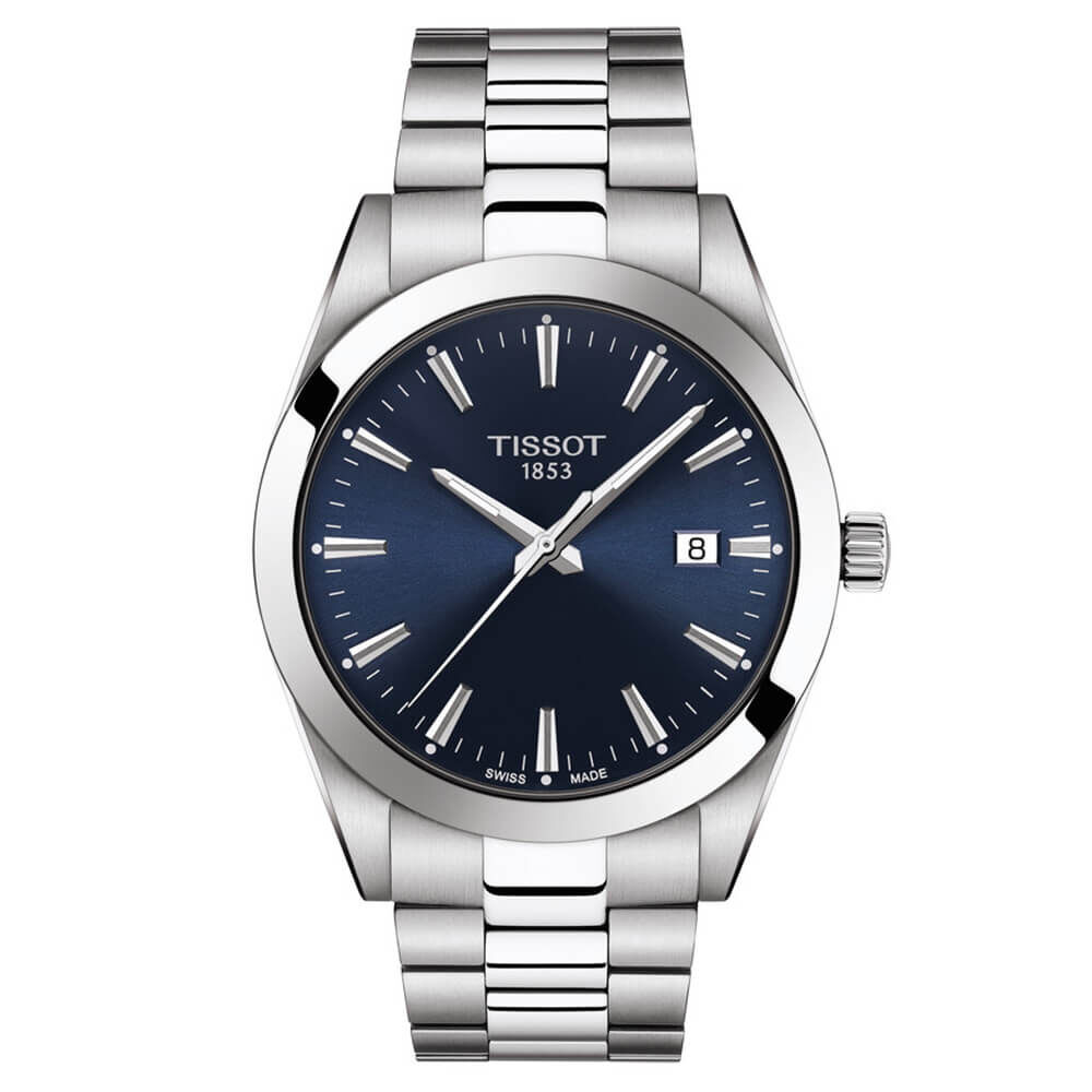 Tissot Gentleman Blue Dial Steel Quartz Watch 40mm