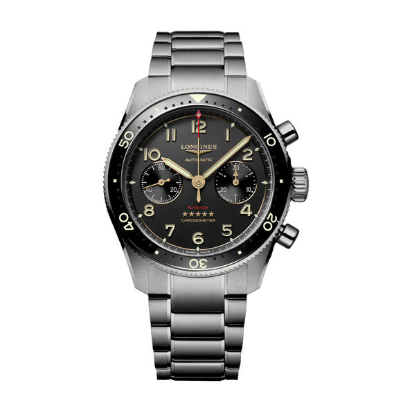 Longines Spirit Flyback Titanium Anthracite Dial Watch, 42mm