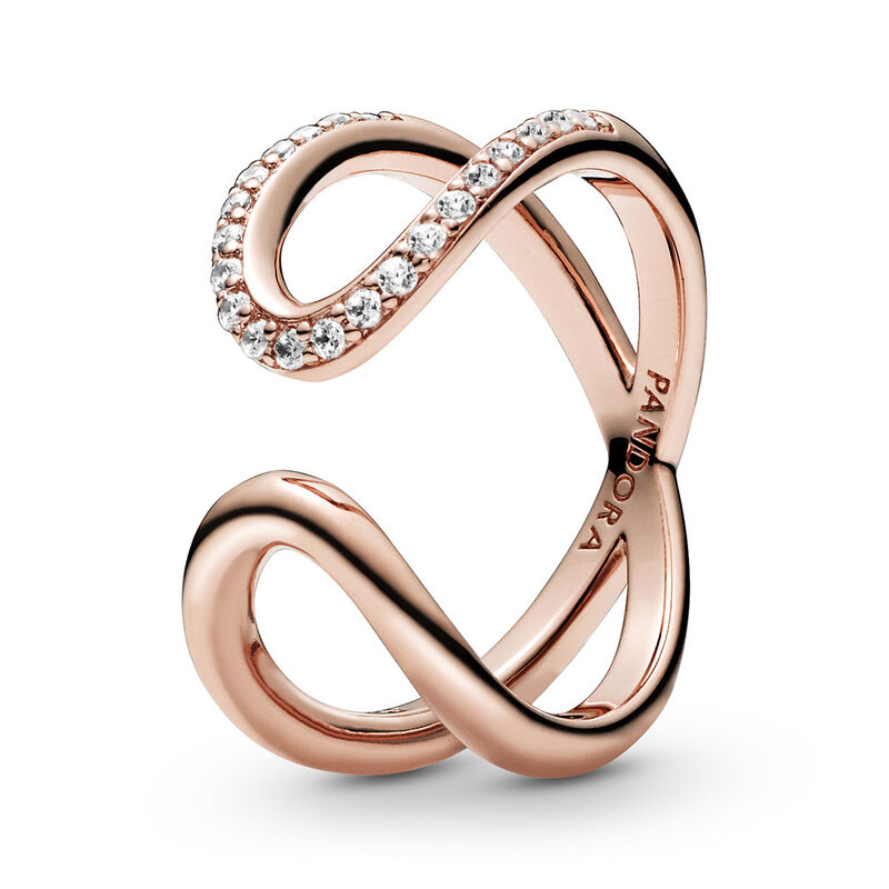 Pandora Wrapped Open Infinity CZ Ring image number 0