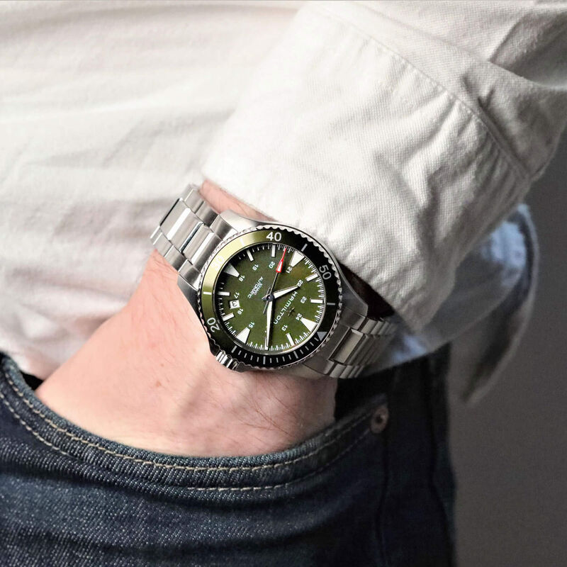 Hamilton Khaki Navy Scuba Green Dial Automatic Watch, 40mm image number 1
