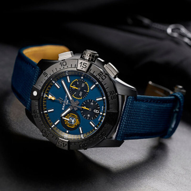 Breitling Avenger BO1 Chronograph Blue Dial Night Mission US Naval Academy Watch, 44mm image number 3