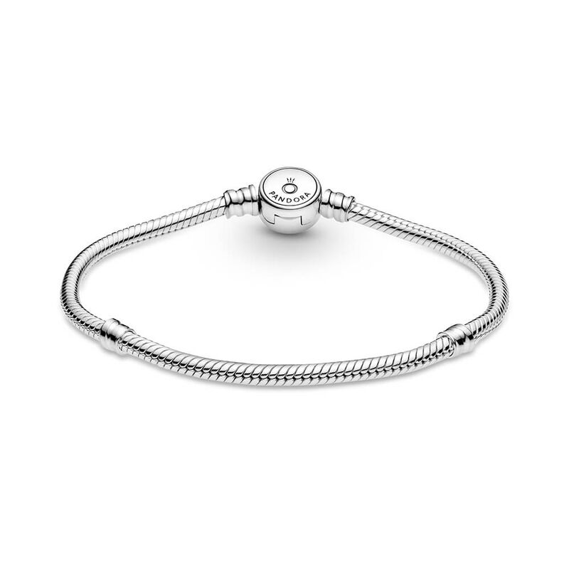Pandora Moments Crown O & Snake Chain Bracelet - 7.1inches