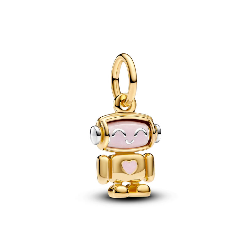 Pandora Spinnable Face Robot Dangle Charm image number 0