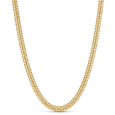 Toscano 24-Inch Tight Link Curb Necklace, 14K Yellow Gold