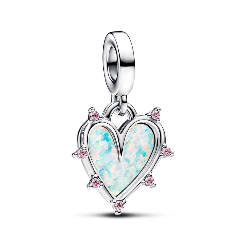 Pandora Friendship Opalescent Double Dangle Charm image number 0