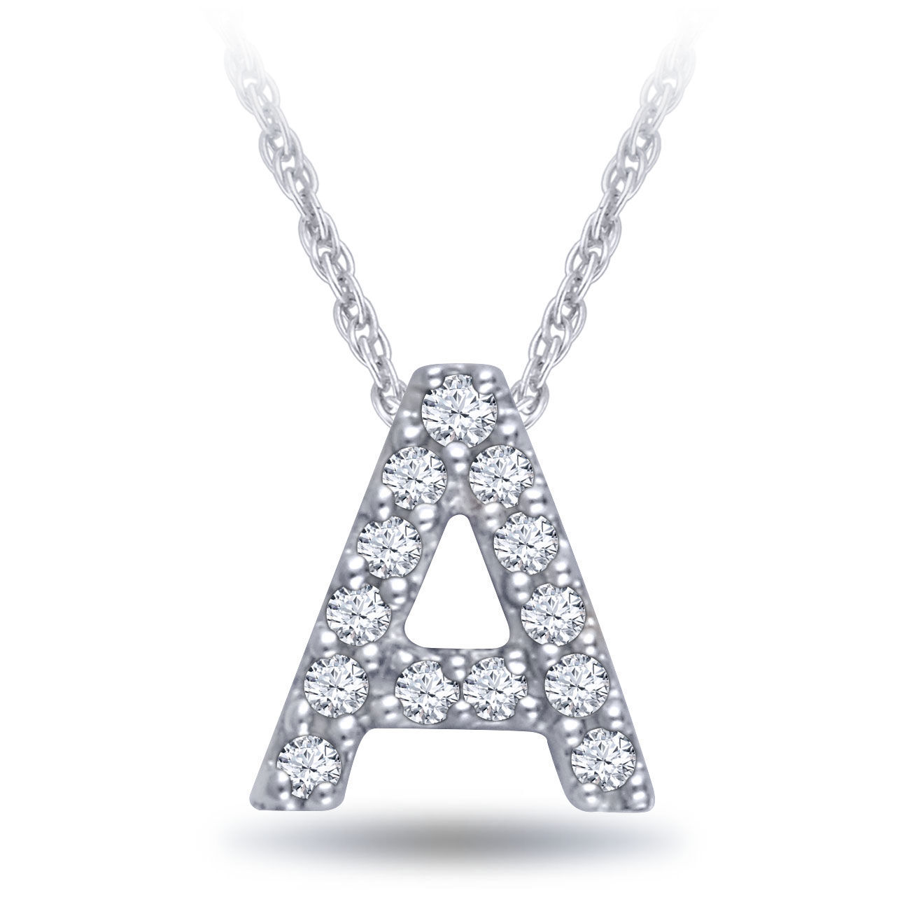 Letter a diamond deals pendant