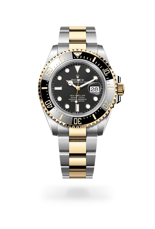 rolex sea-dweller in yellow rolesor - combination of
                oystersteel and yellow gold, m126603-0001 - ben bridge