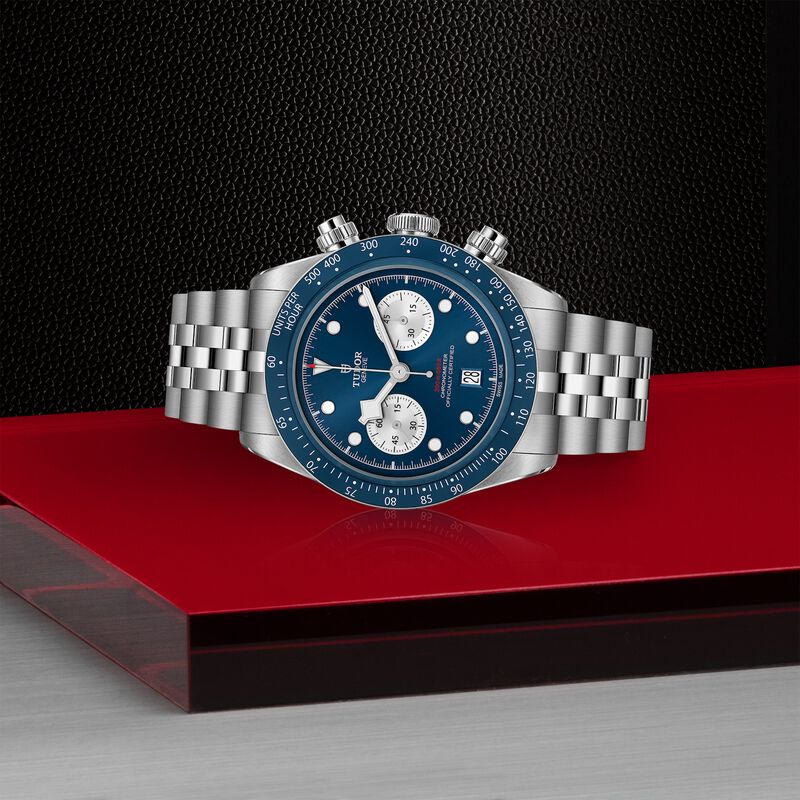 Tudor Black Bay Chrono Blue Dial Watch Stainless Steel Bracelet, 41 mm image number 3