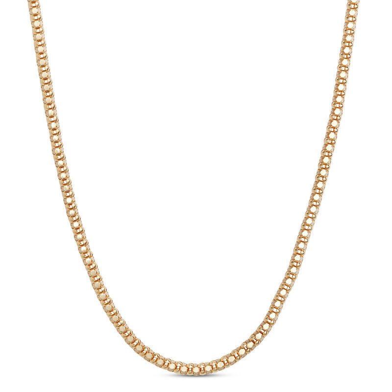 Toscano 24-Inch Popcorn Link Necklace, 14K Yellow Gold image number 0