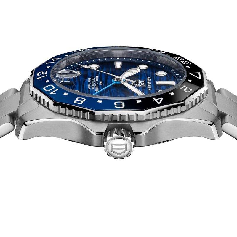 TAG Heuer Aquaracer Professional 300 GMT Blue Dial Stainless Steel Watch, 42mm image number 2