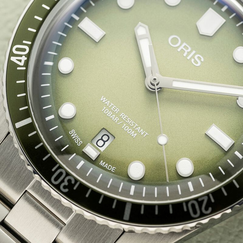 Oris Divers Sixty-Five Date Green Dial Watch, 40 mm image number 3