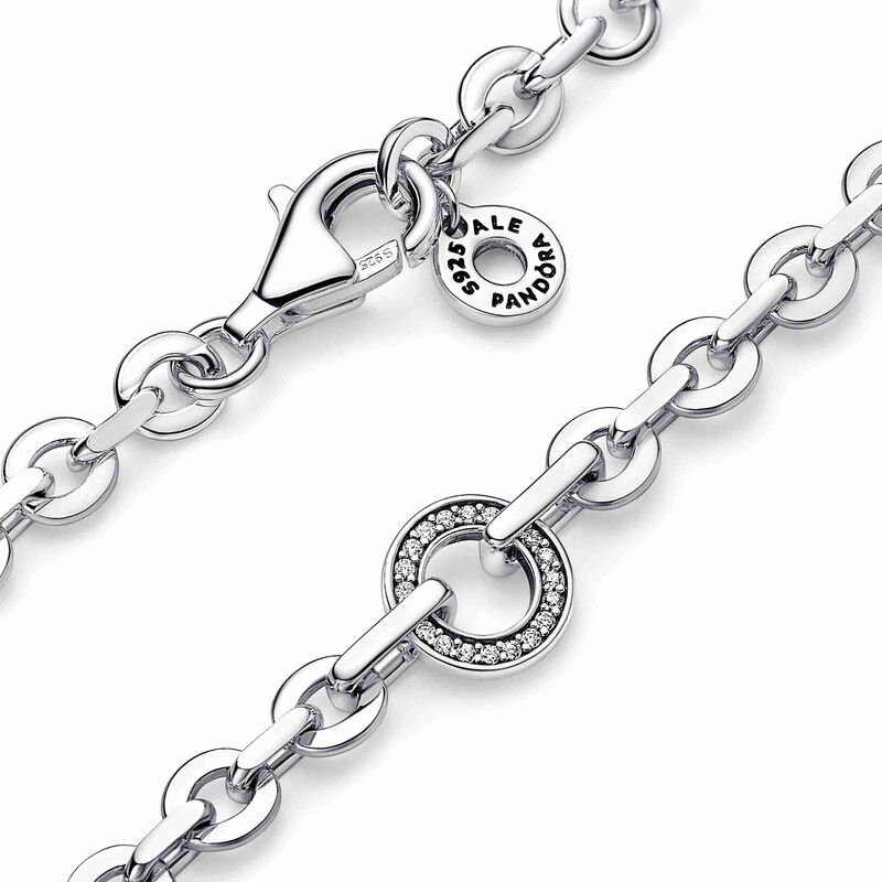 Pandora Signature Pavé Bold Chain Bracelet image number 1