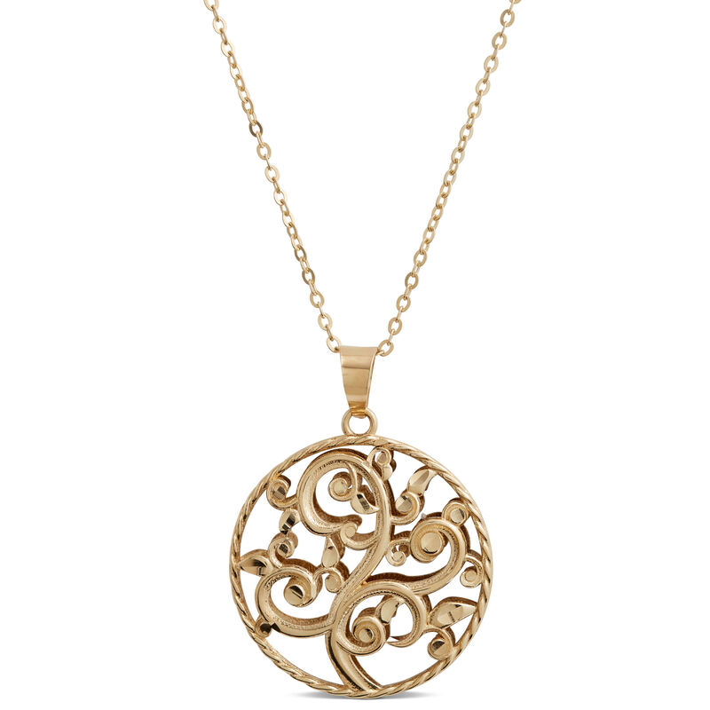 Toscano 14k Gold Pendant Necklace, 14K Yellow Gold image number 0