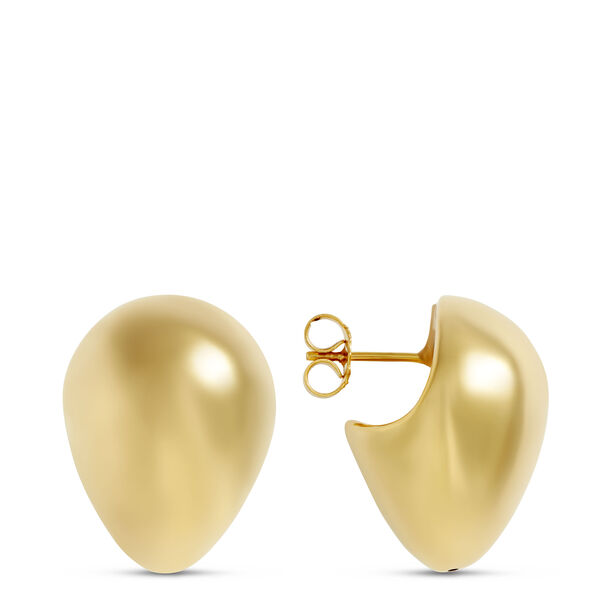 Toscano Sculpted Bead Stud Earrings, 14K Yellow Gold