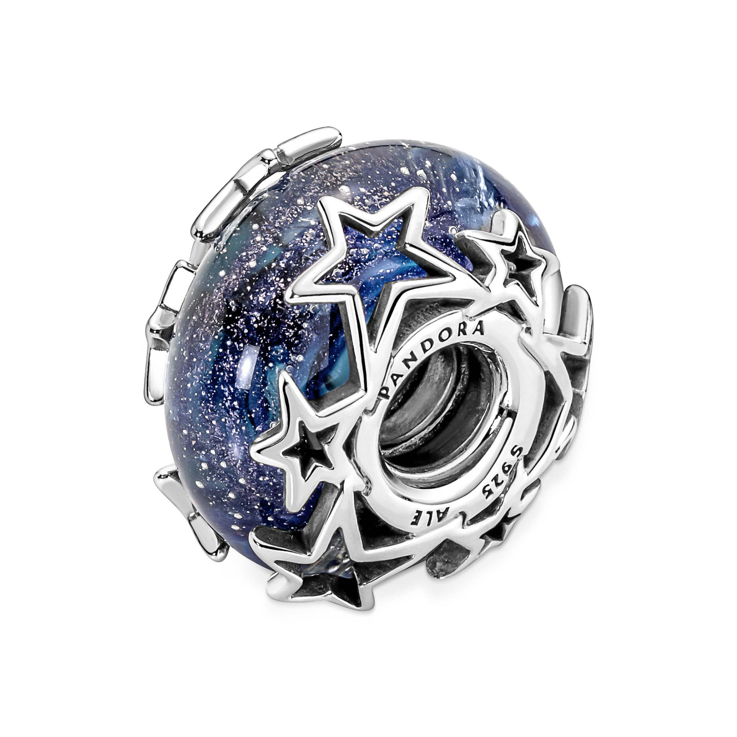 Pandora Galaxy Blue & Star Murano Charm