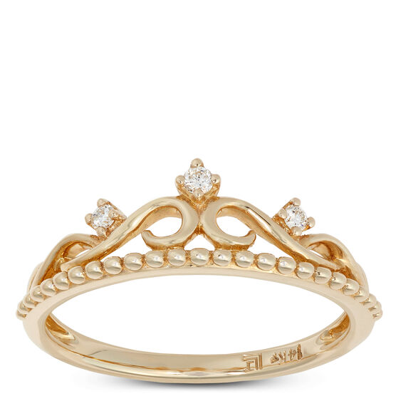 Diamond Crown Ring 14K | Ben Bridge Jeweler