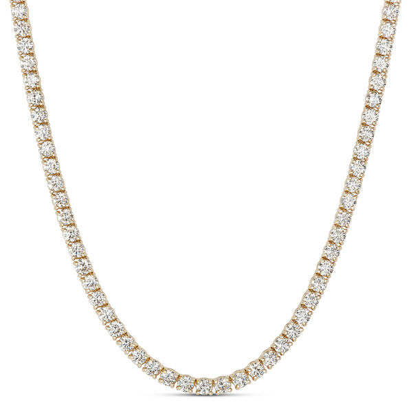 17-Inch Diamond Necklace, 14K Yellow Gold