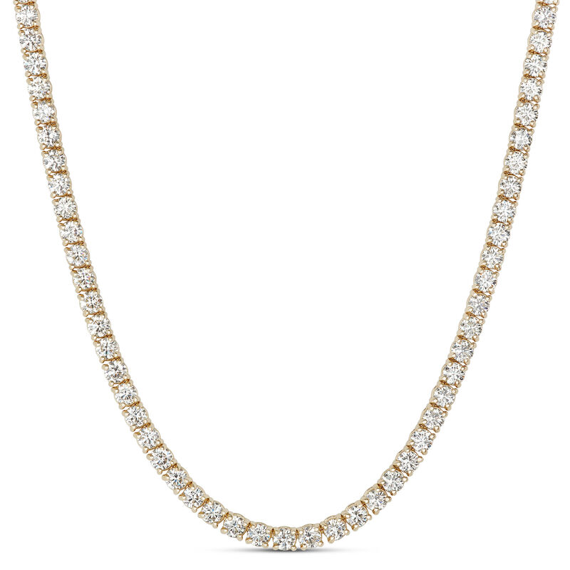 17-Inch Diamond Necklace, 14K Yellow Gold image number 0