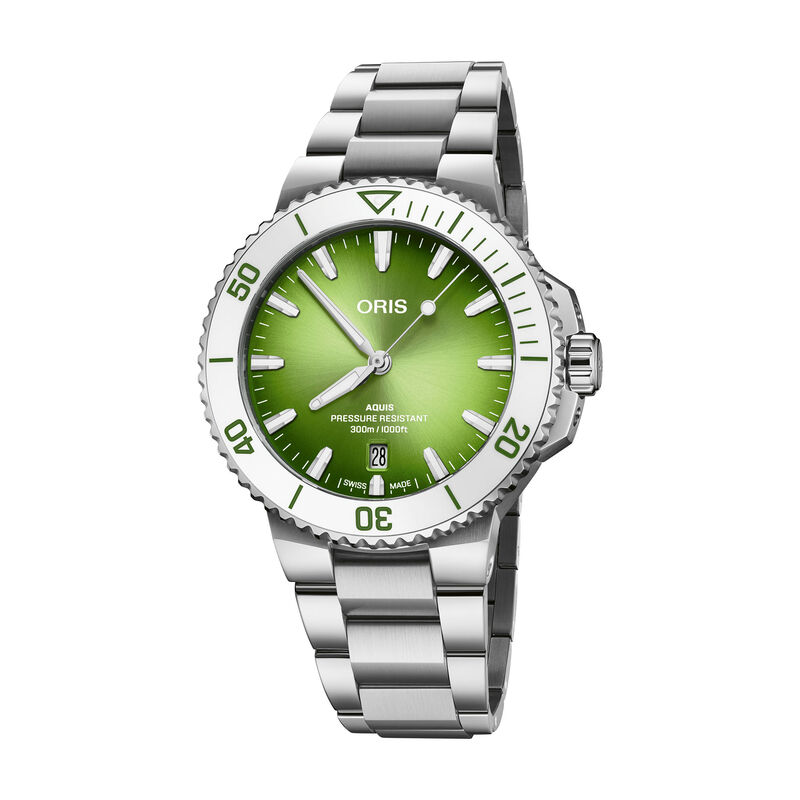 Oris Aquis Date Watch Green Dial, 41.50 mm image number 0