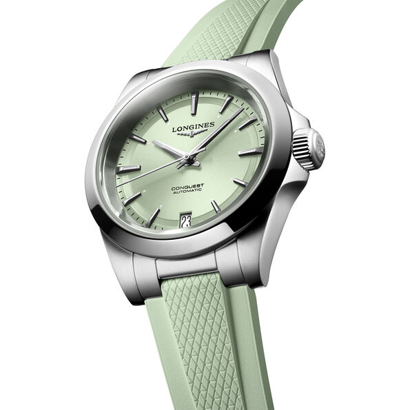 Longines Conquest Green Dial Watch, 34mm