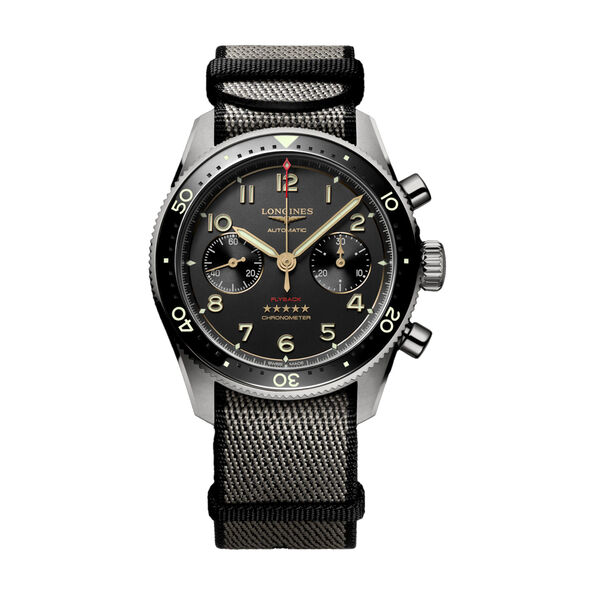 Longines Spirit Flyback Titanium Anthracite Dial Watch, 42mm