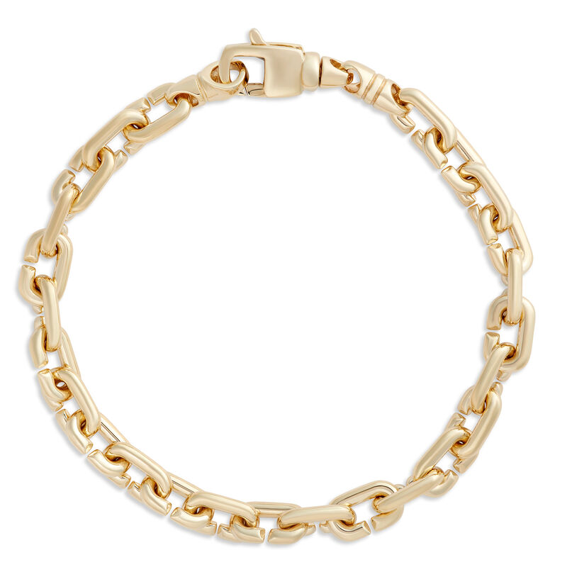 Toscano 8.5-Inch Oval Link Bracelet, 14K Yellow Gold image number 0