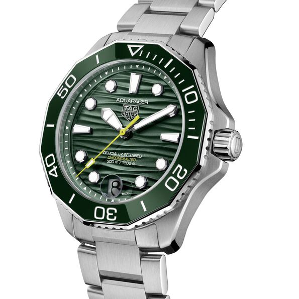 TAG Heuer Aquaracer Professional 300 Green Dial, Stainless Steel Watch, 42mm